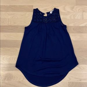 Girls tank top. Dark blue, size 6/7